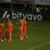 Oranje O19 viert een doelpunt