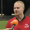 Mexx Meerdink voor de camera van Ziggo Sport