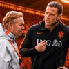 Bondscoach Ronald Koeman en Wout Weghorst