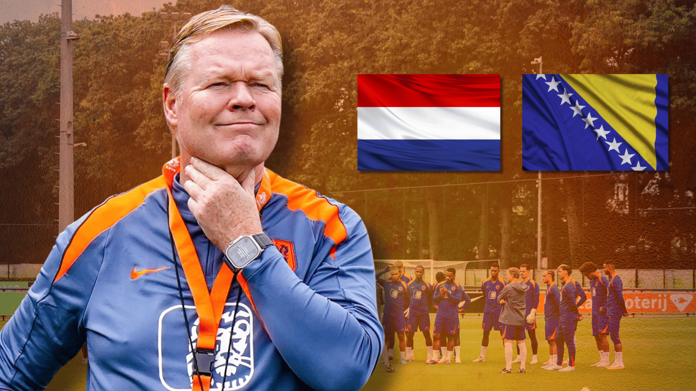 De opstelling van Nederland tegen Bosnië en Herzegovina