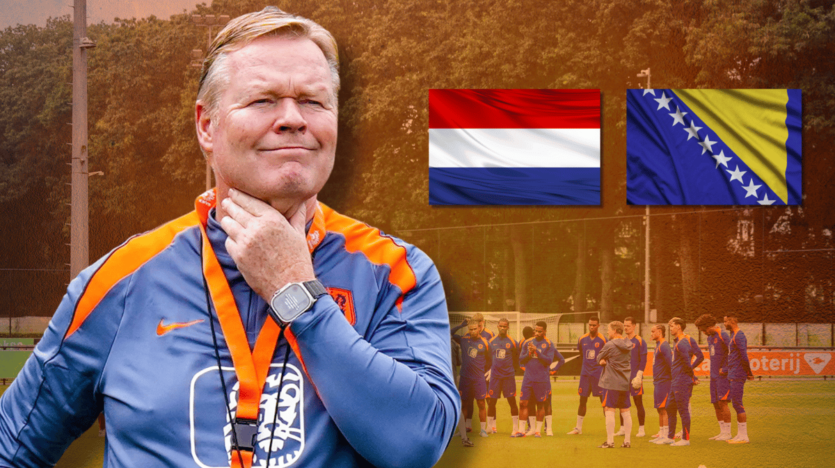 De opstelling van Nederland tegen Bosnië en Herzegovina