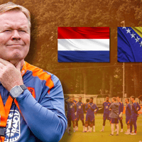 De opstelling van Nederland tegen Bosnië en Herzegovina