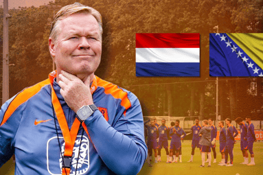 De opstelling van Nederland tegen Bosnië en Herzegovina