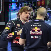 Max Verstappen en Gianpiero Lambiase