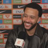 Memphis Depay voor de camera van ESPN