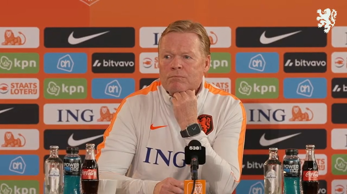 Ronald Koeman, bondscoach van het Nederlands elftal