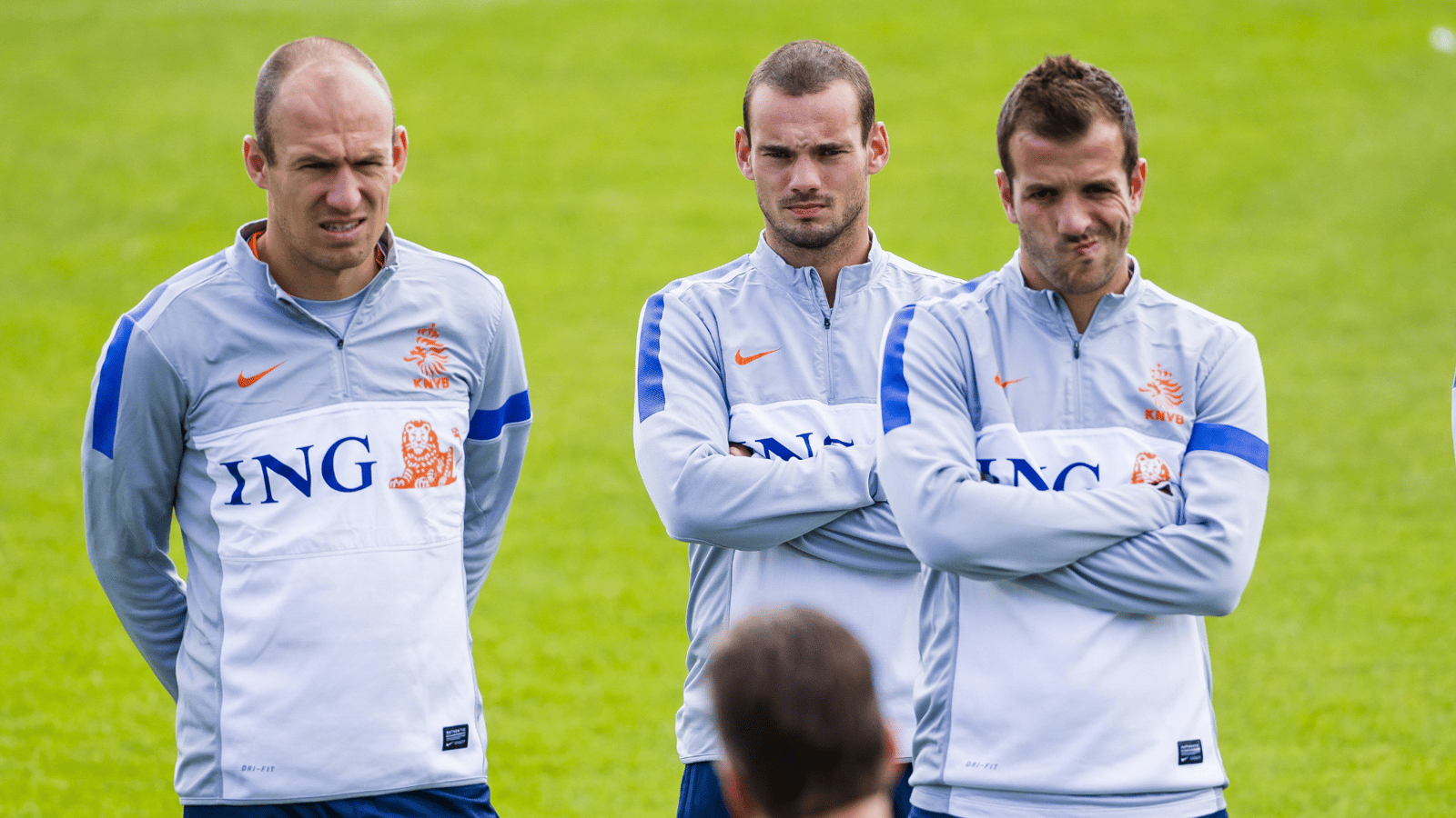 Arjen Robben, Wesley Sneijder en Rafael van der Vaart