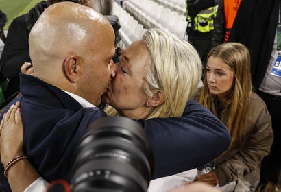 Arne Slot en zijn vrouw Mirjam