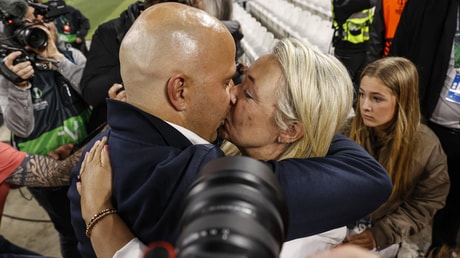 Arne Slot en zijn vrouw Mirjam