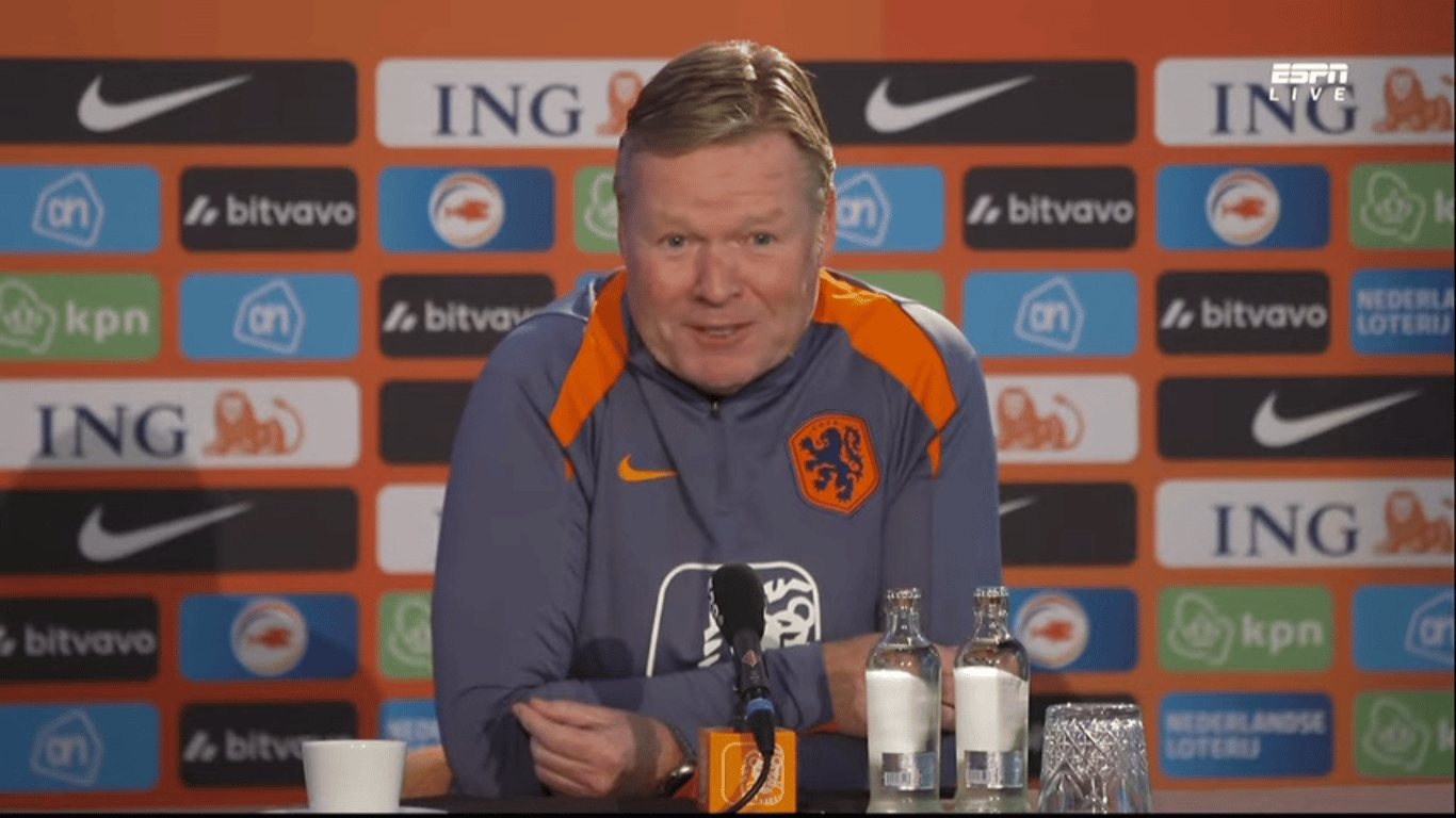 Ronald Koeman, bondscoach van het Nederlands elftal