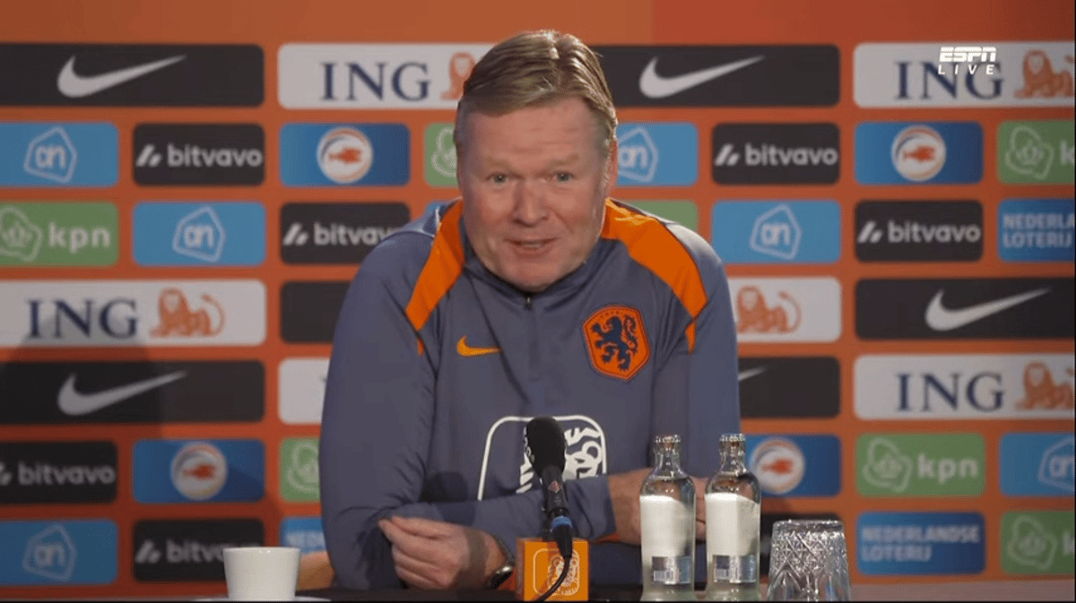 Ronald Koeman, bondscoach van het Nederlands elftal