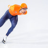 Chris Huizinga in actie op de Olympische Winterspelen