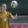 Jill Roord tijdens de training van de Oranje Leeuwinnen