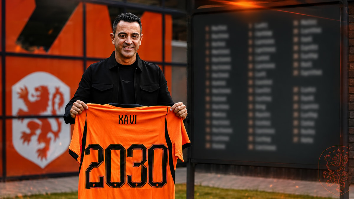 Xavi, de nieuwe bondscoach van het Nederlands elftal