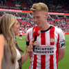 Jerdy Schouten voor de camera van PSV Play
