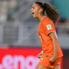 Lina Touzani in actie voor Oranje O17