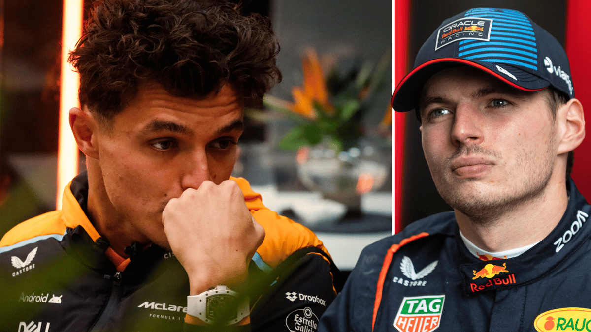 Lando Norris en Max Verstappen