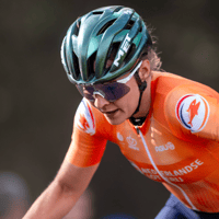 Puck Pieterse in actie