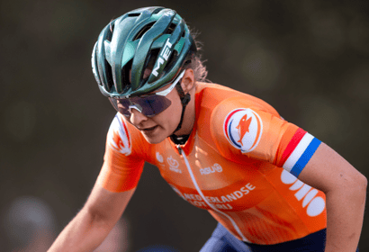 Puck Pieterse in actie