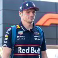 Max Verstappen is aangekomen in Monza