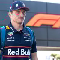 Max Verstappen is aangekomen in Monza