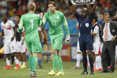 De keeperswissel met Tim Krul en Jasper Cillessen
