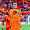 Xavi Simons viert een treffer voor het Nederlands elftal