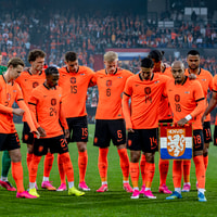 Het Nederlands elfta voorafgaand aan de interland tegen Algerije