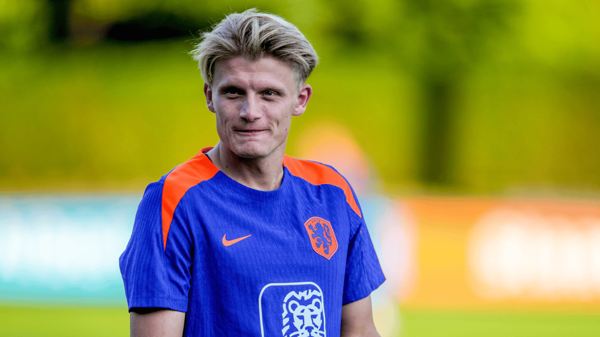 Sem Steijn bij het Nederlands elftal