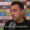 Xavi Hernández voor de camera van de NOS