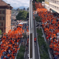Oranjefans zetten Zwitserland op stelten voor eerste EK-duel