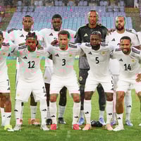 De opstelling van Curacao in de oefeninterland tegen China