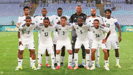 De opstelling van Curacao in de oefeninterland tegen China