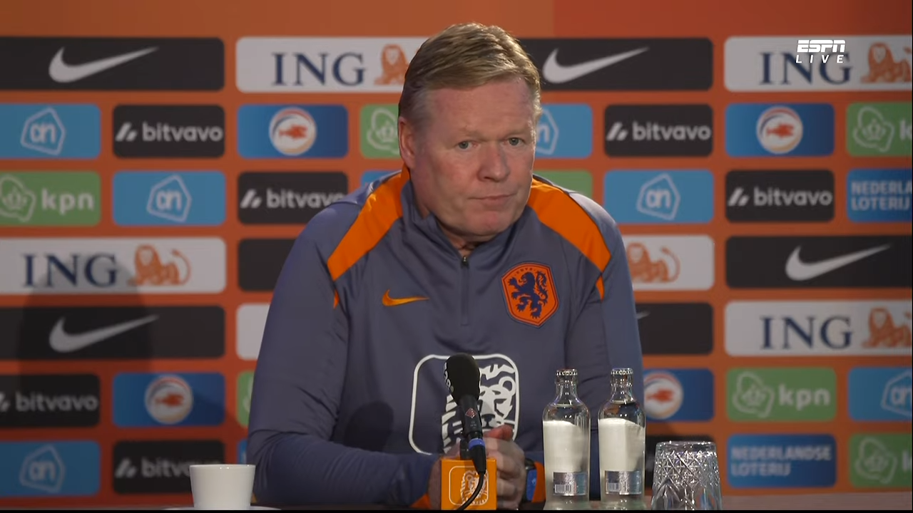 Ronald Koeman, bondscoach van het Nederlands elftal