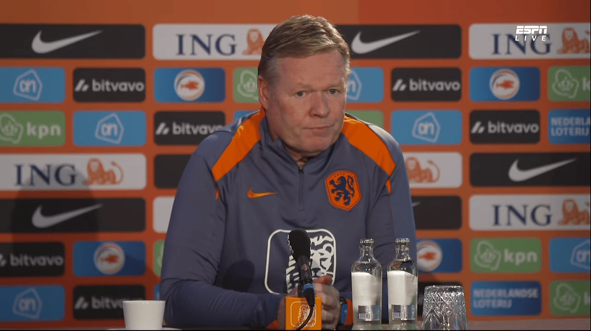 Ronald Koeman, bondscoach van het Nederlands elftal