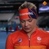 Jutta Leerdam liep boos weg na NOS-interview