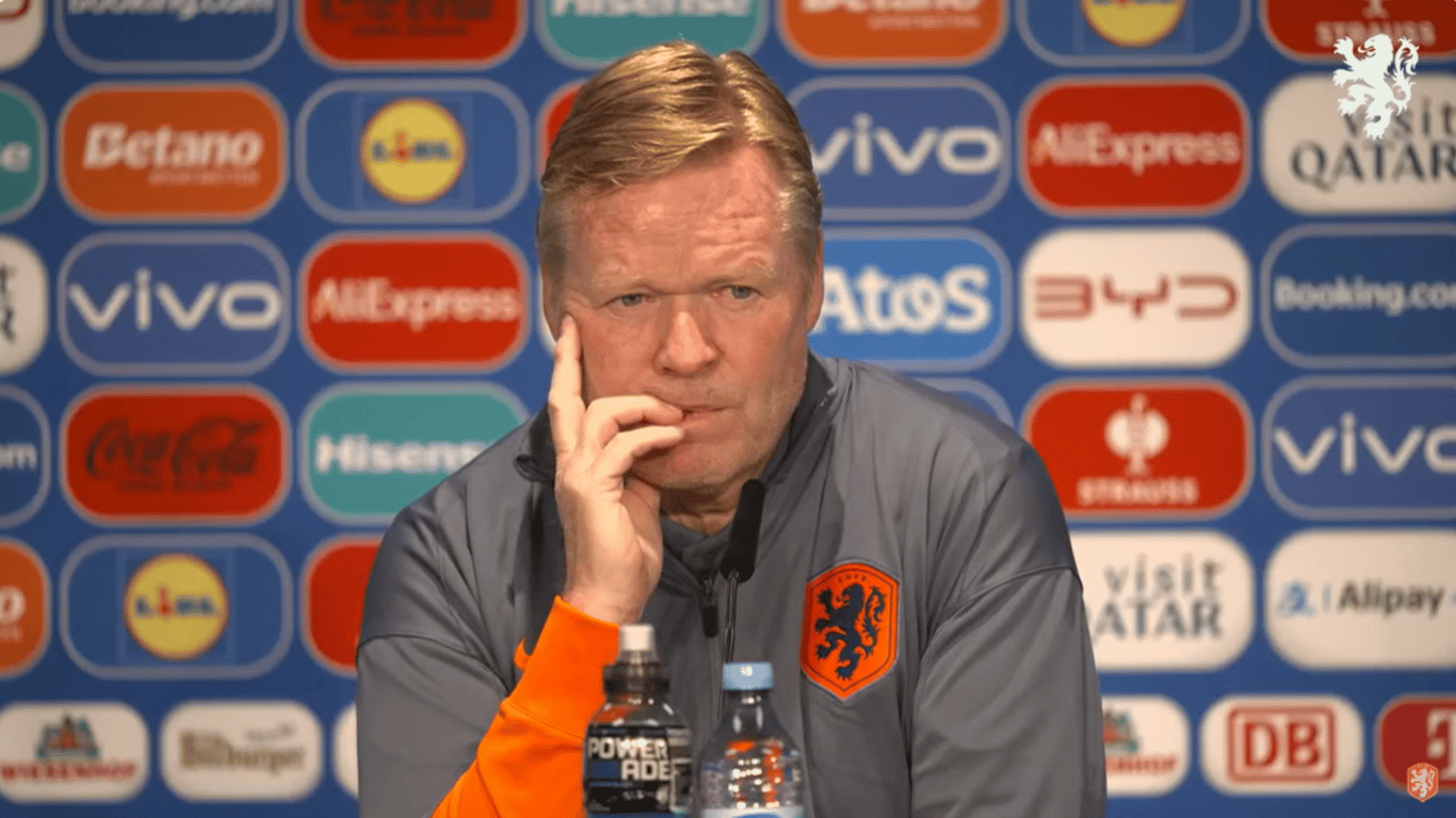 Ronald Koeman, bondscoach van het Nederlands elftal