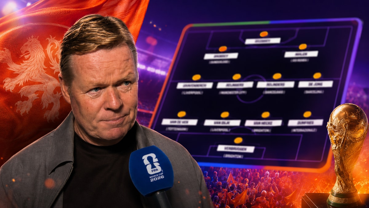 De opstelling van het Nederlands elftal