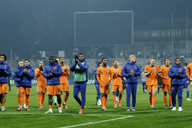 Teleurstelling bij het Nederlands elftal