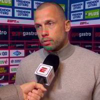 John Heitinga voor de camera van ESPN