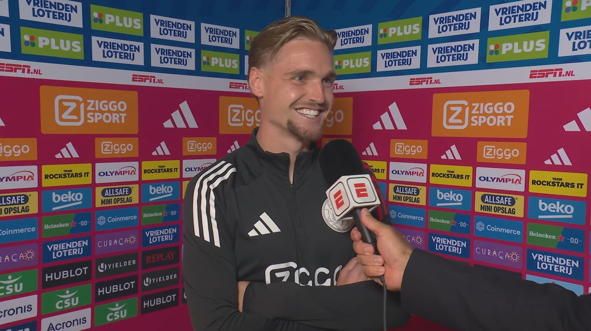 Kenneth Taylor voor de camera van ESPN