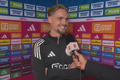 Kenneth Taylor voor de camera van ESPN