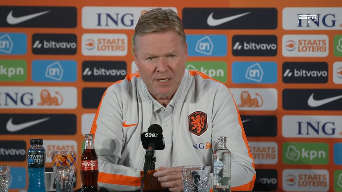 Ronald Koeman, bondscoach van het Nederlands elftal
