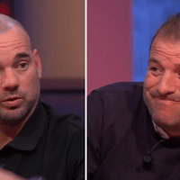 Oud-internationals en analisten Wesley Sneijder (links) en Rafael van der Vaart