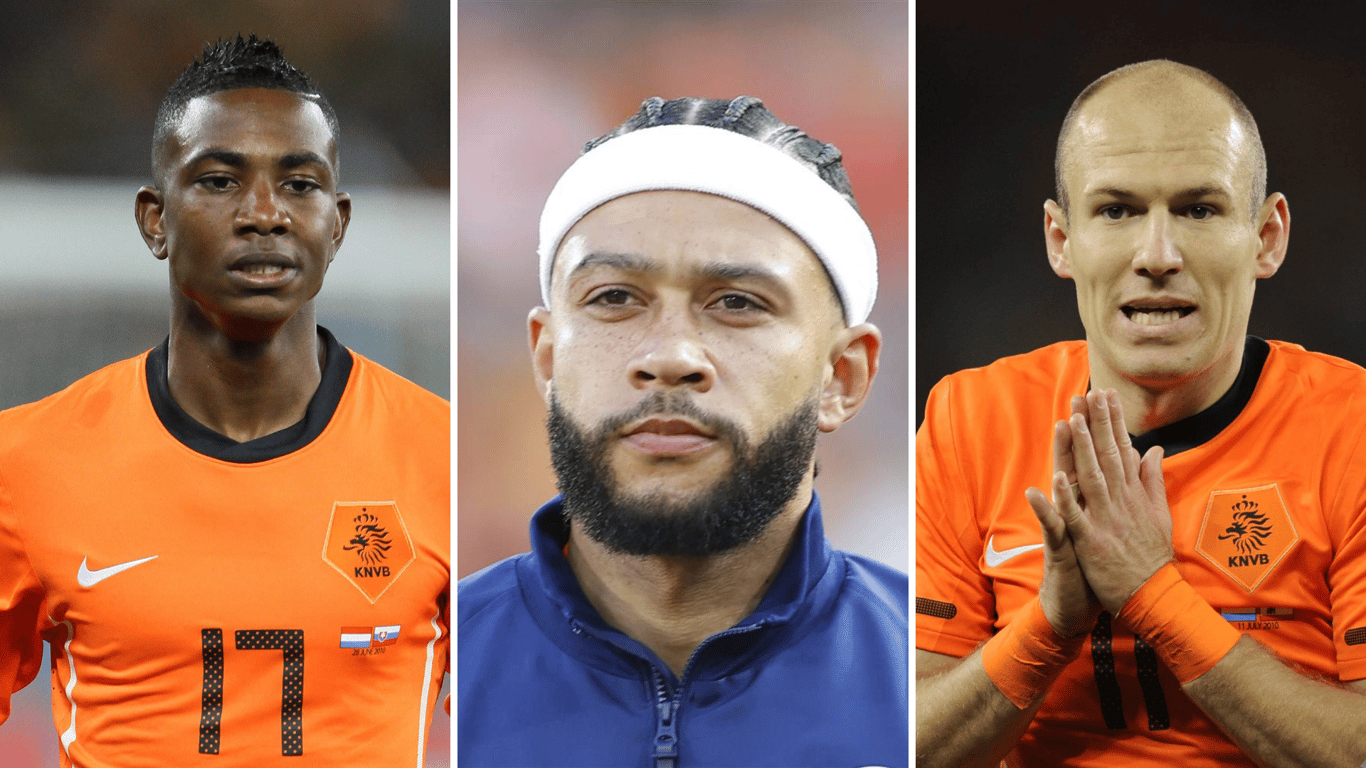 De witte haarband dan wel zweetband van Memphis Depay zorgt voor ophef