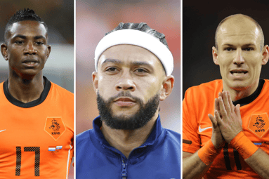 De witte haarband dan wel zweetband van Memphis Depay zorgt voor ophef