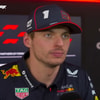 Max Verstappen voor de camera van de Formule 1