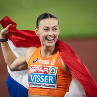 Nadine Visser (31) heeft dinsdagavond in Birmingham na een zinderende fotofinish de Europese outdoortitel op de 100 meter horden veroverd.