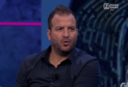 Rafael van der Vaart in de studio van Ziggo Sport