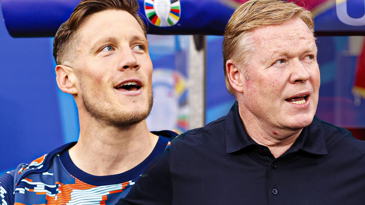 Wout Weghorst en Ronald Koeman